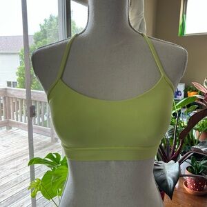 Lululemon athletica flow y sports bra Nulu yellow size 6